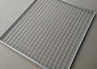 450mmx300mm 304 Stainless Steel Barbecue Wire Mesh Baking / Cooling Tray