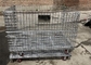 Stackable Wire Mesh Storage Cage Stainless Steel Galvanized Steel Welded Folding Container