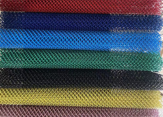 Painting Decorative Wire Mesh , Metal Mesh Fabric Curtain For Bars Screen