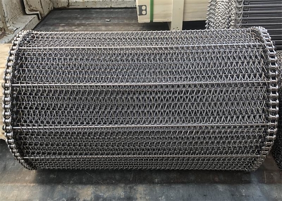 Diameter 0.5mm-5mm Stainless Steel Weave Chain Wire Mesh Conveyor Belt Rustproof